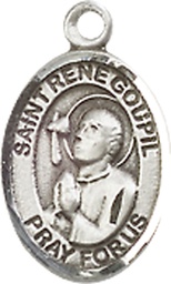 [9334SS] Sterling Silver Saint Rene Goupil Medal