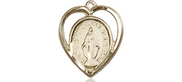 [4125GFY] 14kt Gold Filled Miraculous Medal - With Box