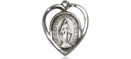 [4125SSY] Sterling Silver Miraculous Medal - With Box