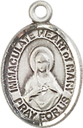 [9337SS] Sterling Silver Immaculate Heart of Mary Medal
