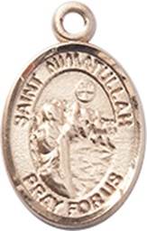 [9339GF] 14kt Gold Filled Saint Nimatullah Medal