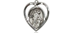[4129SS] Sterling Silver Guardian Angel Medal