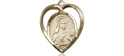 [4130GF] 14kt Gold Filled Saint Theresa Medal