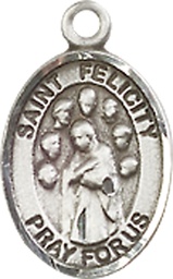 [9341SS] Sterling Silver Saint Felicity Medal