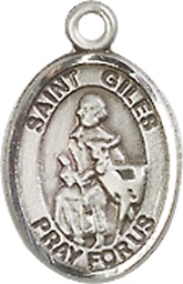 [9349SS] Sterling Silver Saint Giles Medal