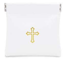 [MX30503-WHT] Vinyl Leatherette Rosary Case – White