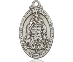 [4143SS] Sterling Silver Jewish Protection Medal