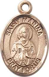 [9379GF] 14kt Gold Filled Saint Marina Medal