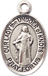 [9383SS] Sterling Silver Our Lady of Knots Medal