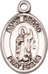 [9386SS] Sterling Silver Saint Drogo Medal