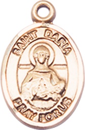 [9396GF] 14kt Gold Filled Saint Daria Medal