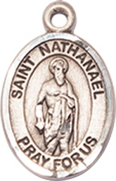 [9398SS] Sterling Silver Saint Nathanael Medal