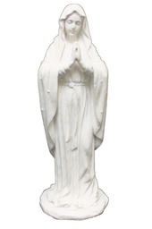 [SR-76411-W] Adoring Virgin in all white, 8&quot;