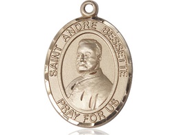 [7424KT] 14kt Gold Saint Andre Bessette Medal