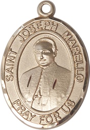 [7430KT] 14kt Gold Saint Joseph Marello Medal