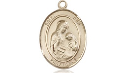 [8002KT] 14kt Gold Saint Ann Medal