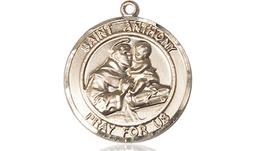 [8004RDKT] 14kt Gold Saint Anthony Medal