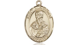 [8012KT] 14kt Gold Saint Alexander Sauli Medal