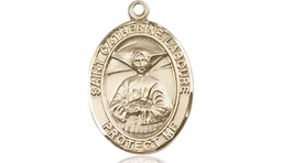 [8021KT] 14kt Gold Saint Catherine Laboure Medal
