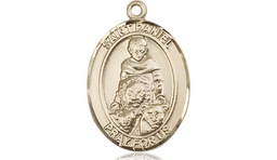 [8024KT] 14kt Gold Saint Daniel Medal