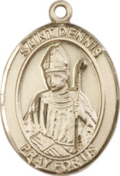 [8025KT] 14kt Gold Saint Dennis Medal