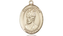[8026KT] 14kt Gold Saint Edward the Confessor Medal