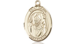 [8027KT] 14kt Gold Saint David of Wales Medal