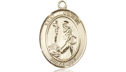 [8030KT] 14kt Gold Saint Dominic de Guzman Medal