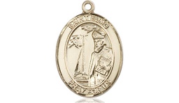 [8031KT] 14kt Gold Saint Elmo Medal