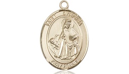 [8032KT] 14kt Gold Saint Dymphna Medal