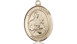 [8042KT] 14kt Gold Saint Gerard Majella Medal