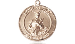 [8042RDKT] 14kt Gold Saint Gerard Medal