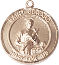 [8042RDKT] 14kt Gold Saint Gerard Medal