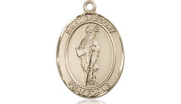 [8048KT] 14kt Gold Saint Gregory the Great Medal