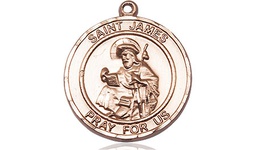 [8050RDKT] 14kt Gold Saint James the Greater Medal