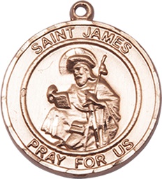 [8050RDKT] 14kt Gold Saint James the Greater Medal