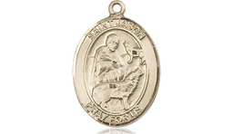 [8051KT] 14kt Gold Saint Jason Medal