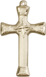 [6023KT] 14kt Gold Cross Medal