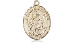 [8054KT] 14kt Gold Saint John the Baptist Medal