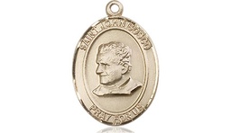 [8055KT] 14kt Gold Saint John Bosco Medal