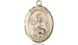 [8056KT] 14kt Gold Saint John the Apostle Medal