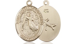 [8057KT] 14kt Gold Saint Joseph of Cupertino Medal