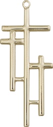[6030KT] 14kt Gold Cross Medal