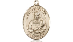 [8063KT] 14kt Gold Saint Lawrence Medal