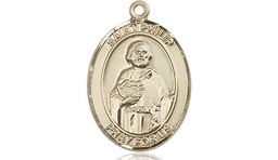 [8083KT] 14kt Gold Saint Philip the Apostle Medal