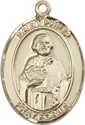 [8083KT] 14kt Gold Saint Philip the Apostle Medal