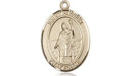 [8084KT] 14kt Gold Saint Patrick Medal