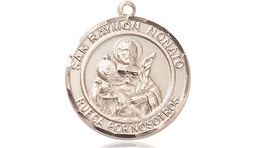 [8091RDSPKT] 14kt Gold San Raymon Nonato Medal