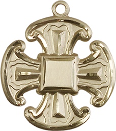 [6067KT] 14kt Gold Cross Medal