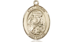 [8097KT] 14kt Gold Saint Sarah Medal